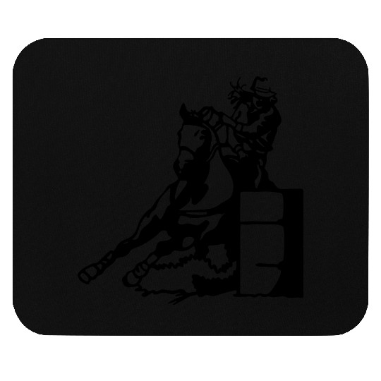 Barrel racing Mouse Pads