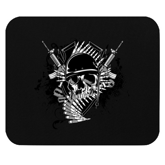 War skull Mouse Pads