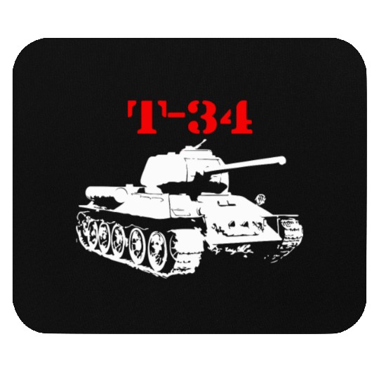 T 34 Soviet Russin World War II Tank Mouse Pads