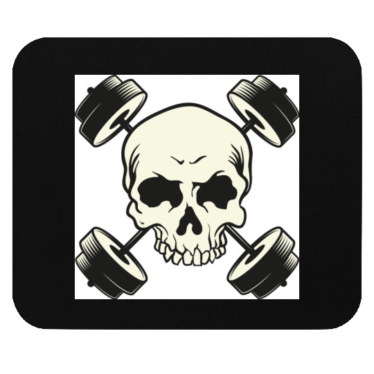 skull gym Mouse Pads
