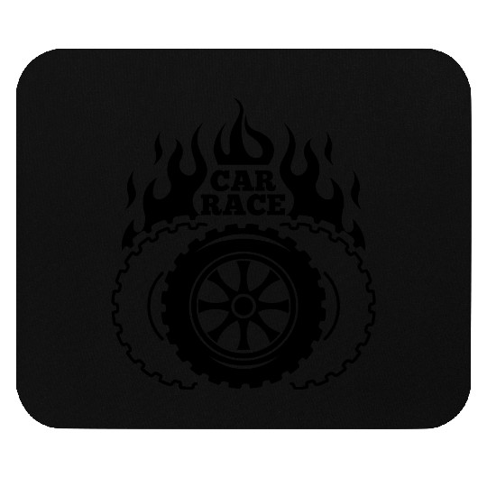 Car race logo Mouse Pads