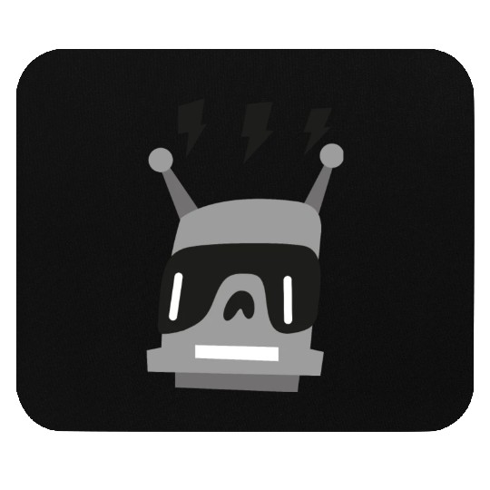 funny robot Mouse Pads