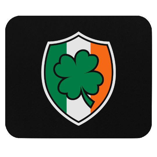 St Patricks day Irish Flag Clover Shield Beer Gift Mouse Pads