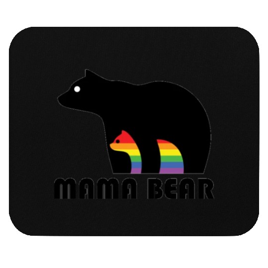 Mama Bear Gay Pride Rainbow LGBT Mouse Pads