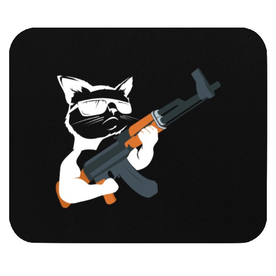 Gunning for Kitties funny Cat Gift Mouse Pads Mouse Pads