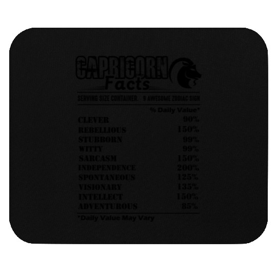 Capricorn Mouse Pads - Capricorn Facts Mouse Pads