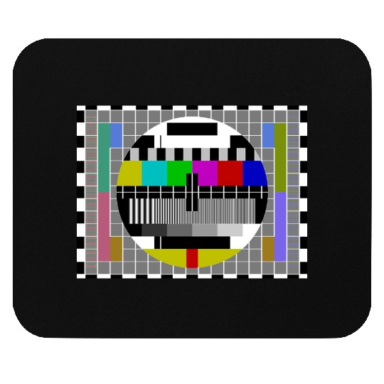 TV Video Test Pattern Screen Mouse Pads