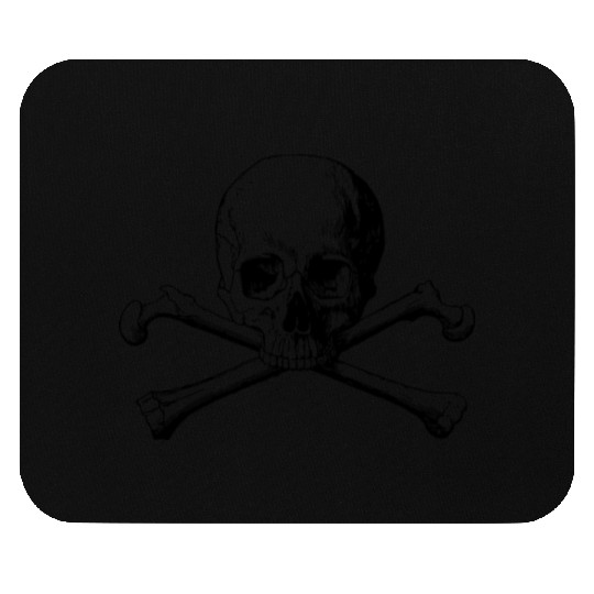 crossbones skull Mouse Pads