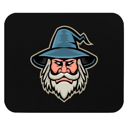 Wizard Head Mascot Mouse Pads