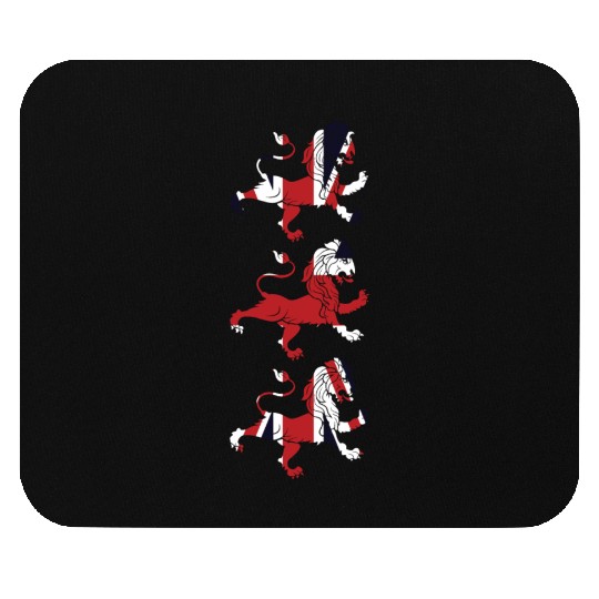 Union Jack Three Lions United Kingdom Great Flag Mouse Pads