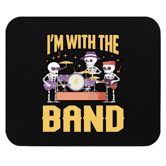 I'M With The Band Mouse Pads For Men, Women Band Members Mouse Pads