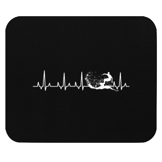 Surfing - Surfing heartbeat awesome Mouse Pads