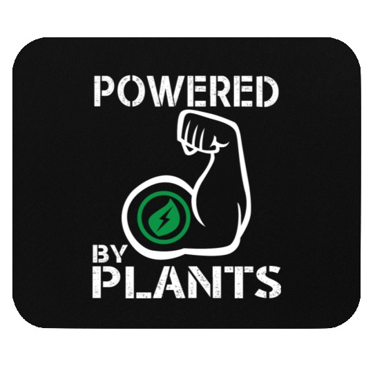 Vegan Powered By Plants - Strong Vegan Mouse Pads for