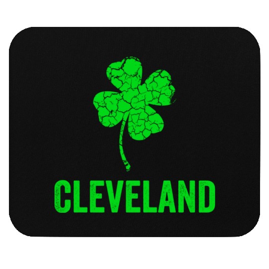 Cleveland Irish, St Patricks Day, Four Leaf Clover Mouse Pads