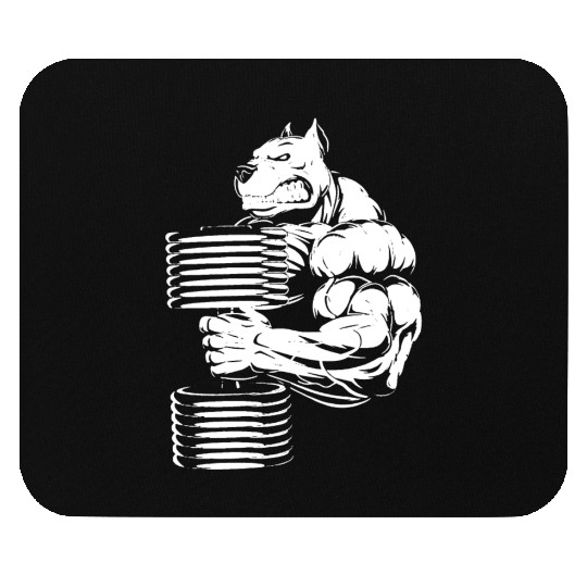 Bulldog Gym Mens Funny MMA Training Weightlifting Mouse Pads