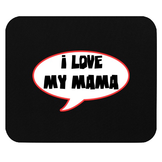 Bold Family Love Speech Bubble Design Mouse Pads