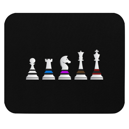 Jiu Jitsu BJJ Chess Belts Light Mouse Pads