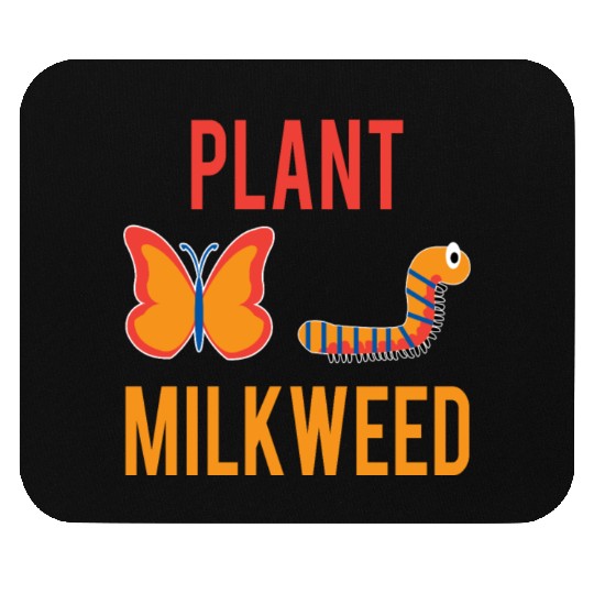 Women's Monarch Butterfly Plant Milkweed Caterpill Mouse Pads