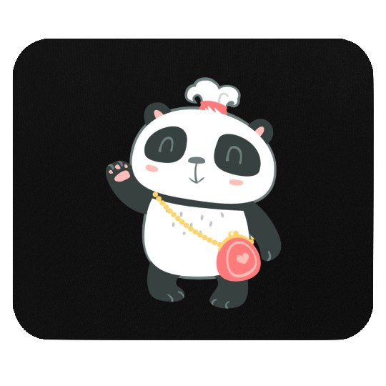 Sweet Panda Family Girl 1 Mouse Pads