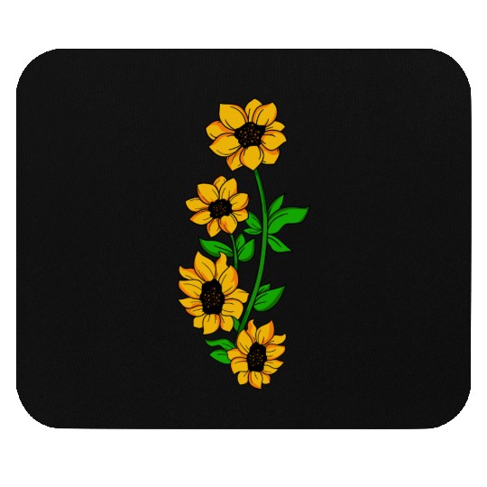 sunflower flowers bunch bloom gift idea Mouse Pads