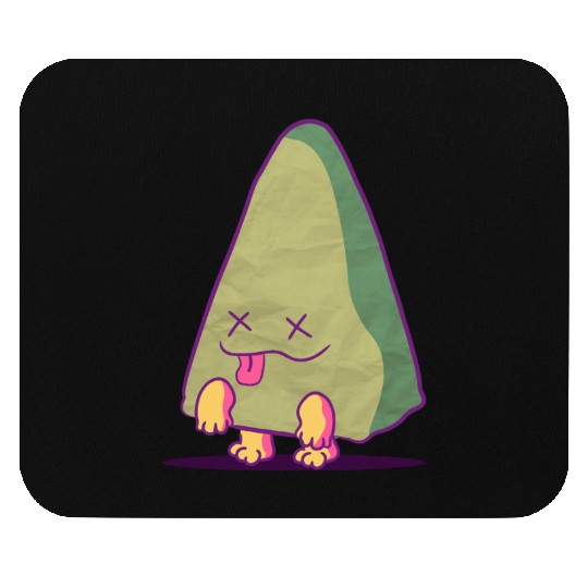 It's not an avocado , it's a zombie triangle! Mouse Pads