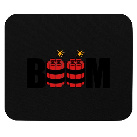 boom lit tnt dynamite explode explosion explosive Mouse Pads