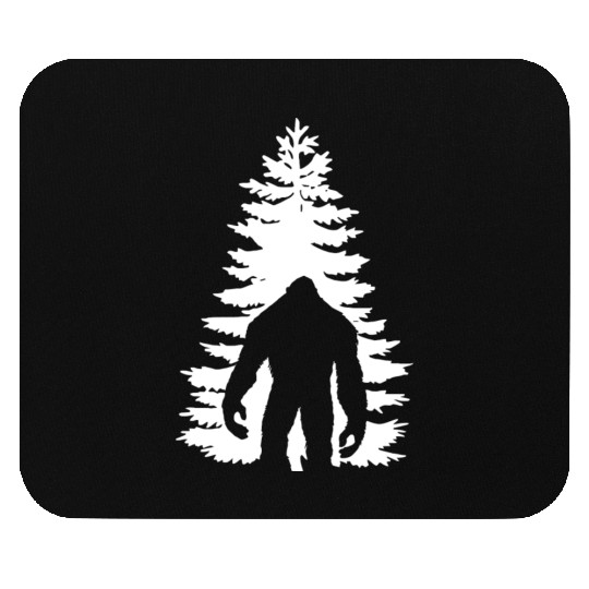Bigfoot - bigfoot/sasquatch tree design Mouse Pads