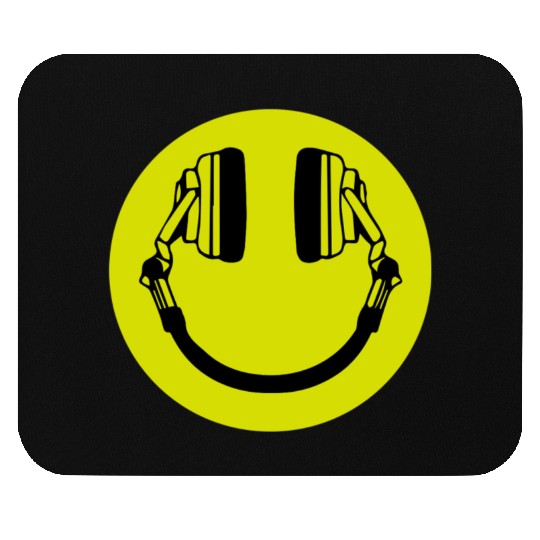 Headphone Smiley Acid House Cans MUSIC RAVE WEED D Mouse Pads