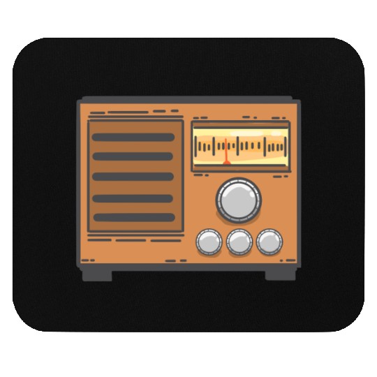 radio retro vintage sound gift present Mouse Pads