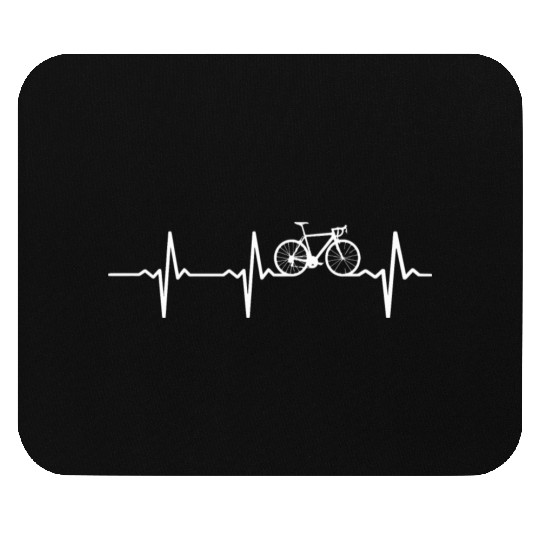 Cycling - cycling heart beat - bicycle lover Mouse Pads