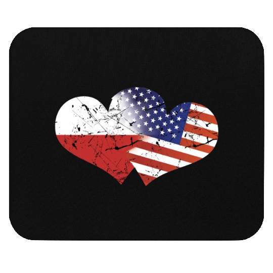 Poland Flag USA Flag Polish Independence Day Polish Flag American Flag Mouse Pads