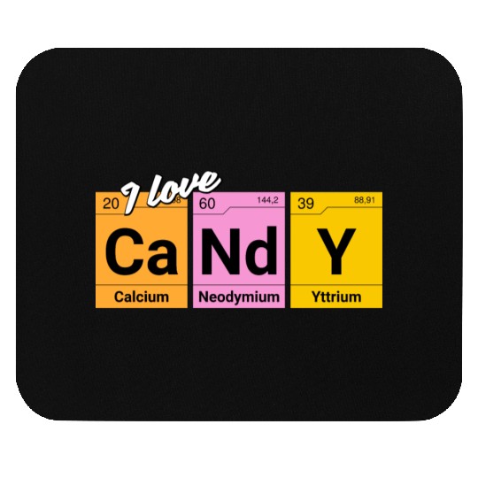 Candy love periodic table of elements Mouse Pads