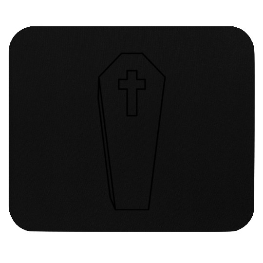 coffin burial cross grave cemetery dead gravestone Mouse Pads