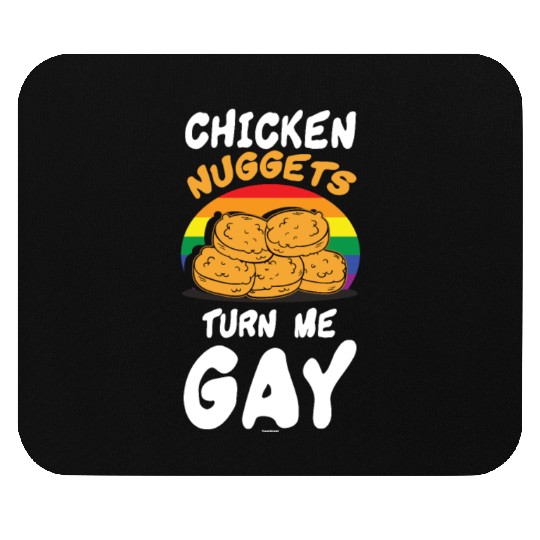 Funny Chicken Nuggets LGBT Mouse Pads