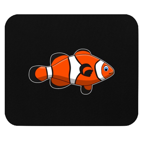 clown fish orange aquatic gift idea Mouse Pads