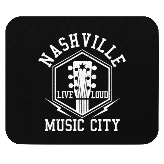 Nashville Tennessee - Country Music City Mouse Pads