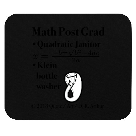 ► Math Post Grad Quadratic Equation & Klein Bottle Mouse Pads