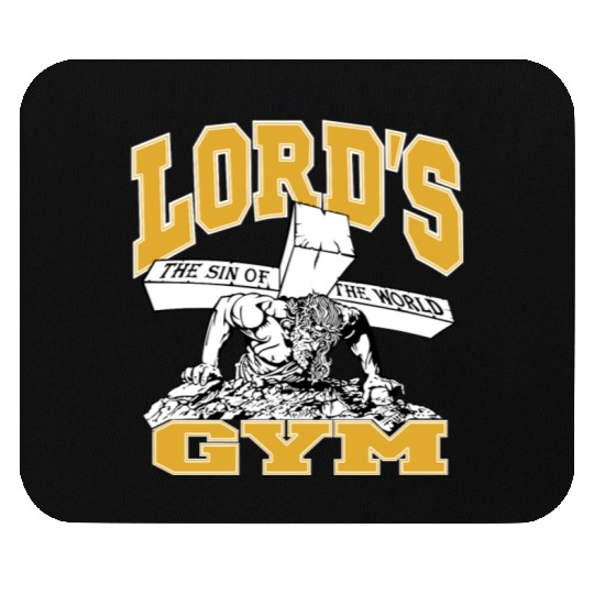 cool graphic art yellow Gym Mouse Pads
