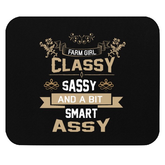 Farm Girl - Funny Farmer Girls Mouse Pads