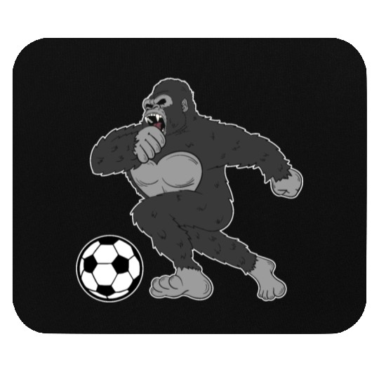 Gorilla Mokey Ape Soccer Player Gift & Present Mouse Pads