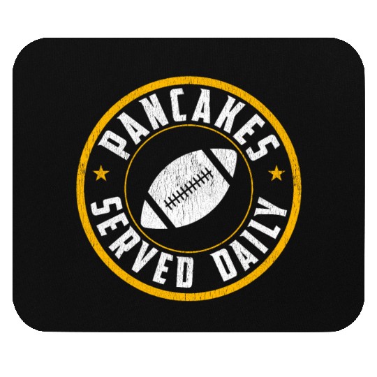 Football Offensive Lineman Pancakes Served Daily Mouse Pads