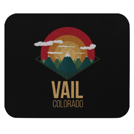 Snowboard Vail Colorado Snowpark Ski Winter Gift Mouse Pads