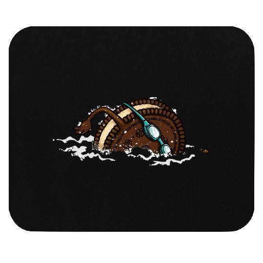 Funny Swimming Oreo Mouse Pads