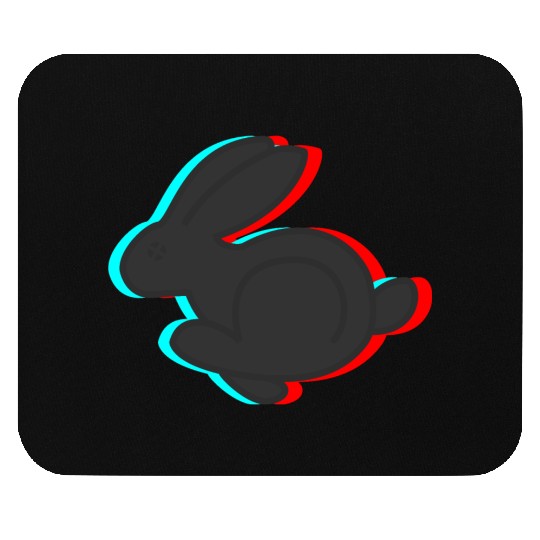 3D Rabbit Mouse Pads