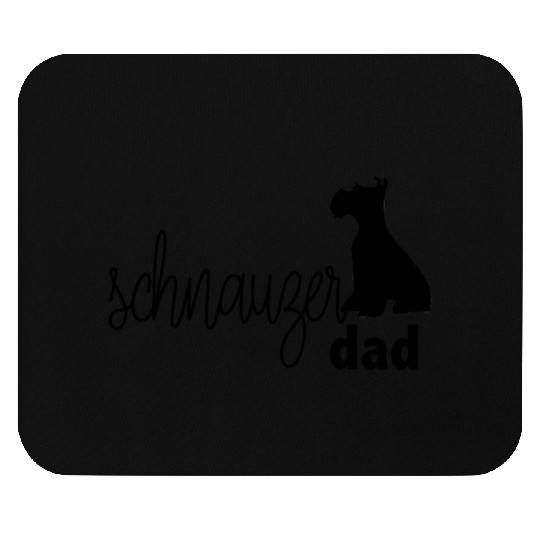 schnauzer dad Mouse Pads