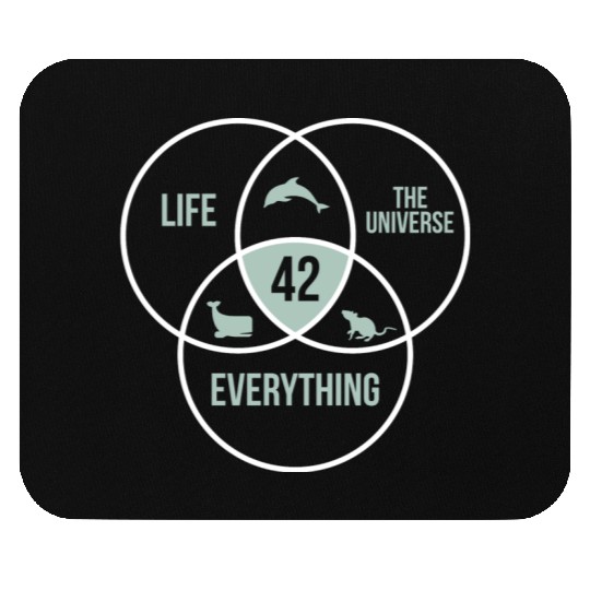 42 Answer to Everything Universe Life Circle Mouse Pads
