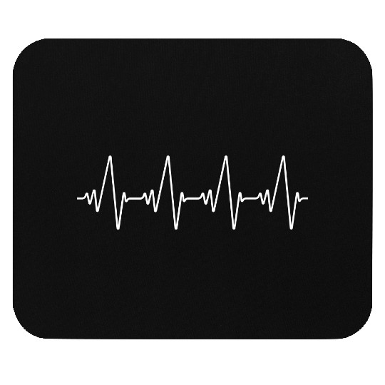 Heartbeat | White Mouse Pads