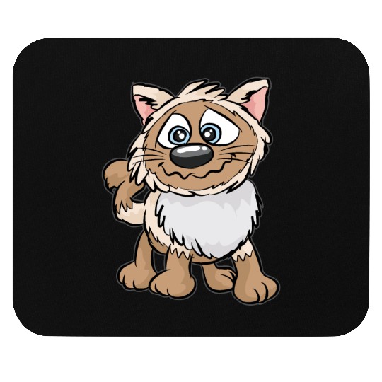 WEIRD CAT Crazy Mad funny Cartoon Comic Gift Mouse Pads