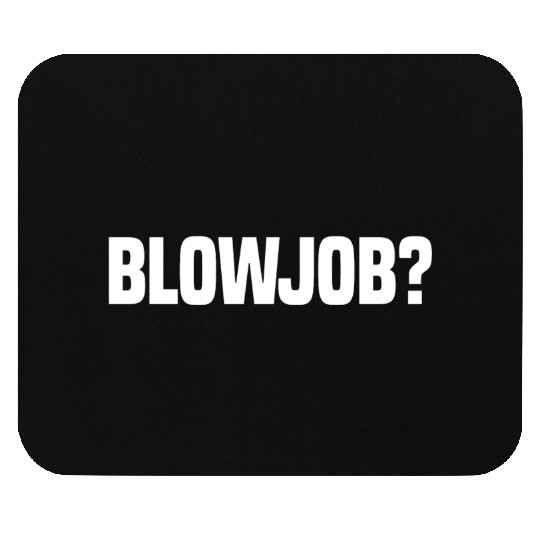 Bjob fragezeichen white Mouse Pads