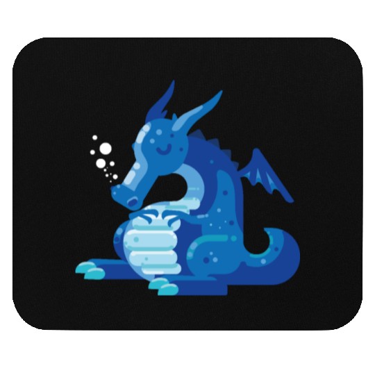 Dragon Wyvern Frost Ice Crystal Winter Fat Gift Mouse Pads